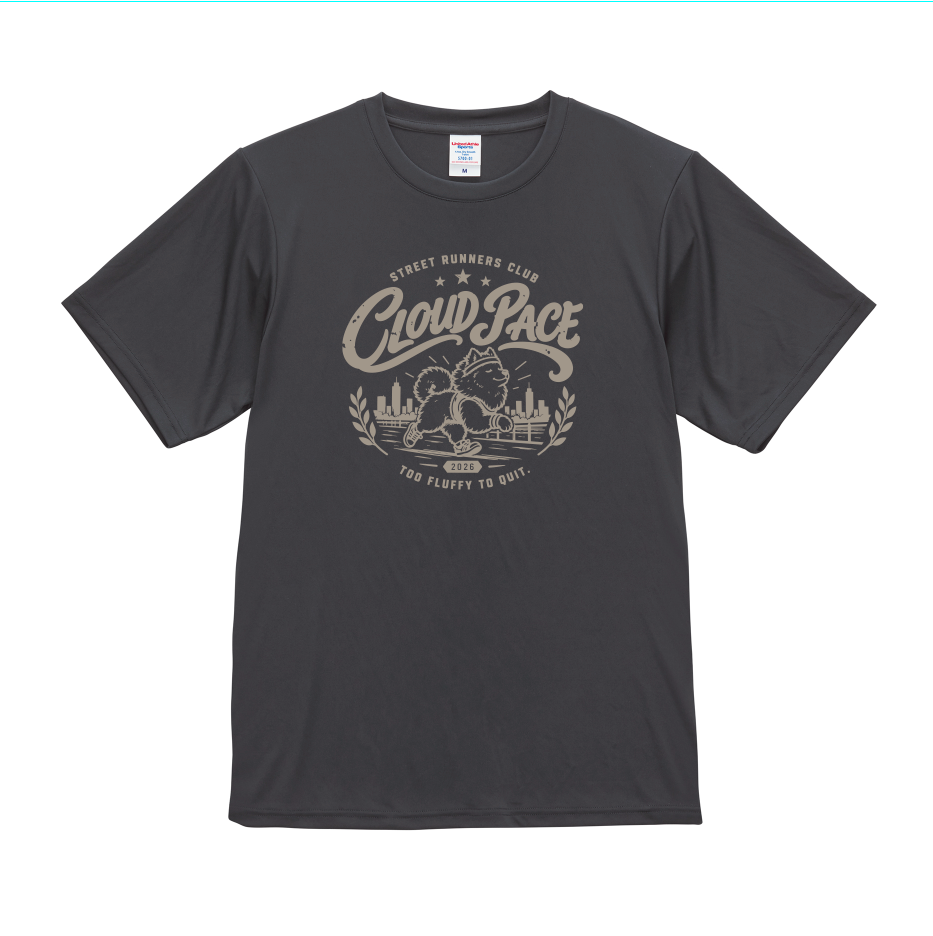 CLOUD PACE｜サモエド ヴィンテージデザイン ランニングTシャツ